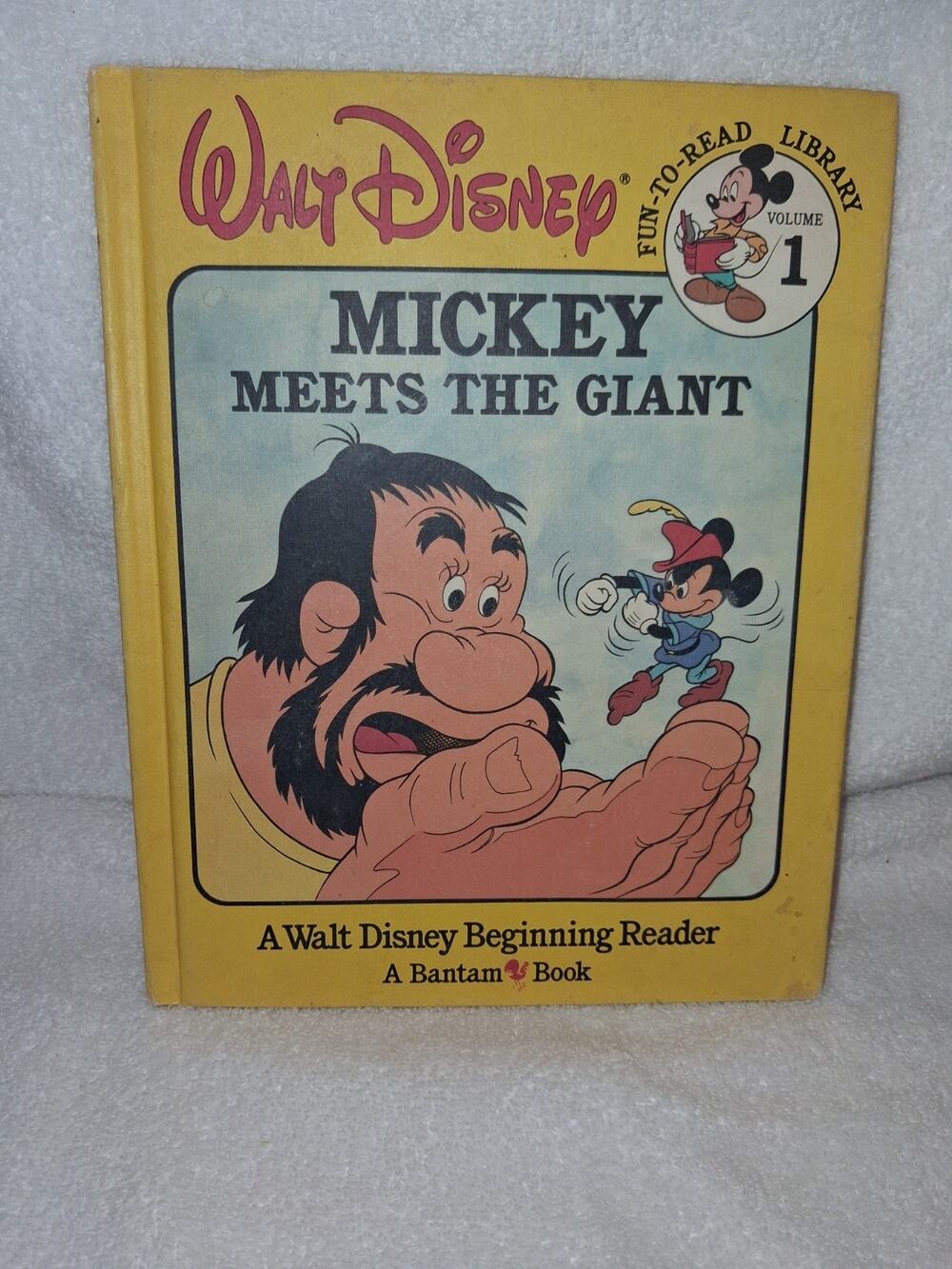 Mickey Meets the Giant WALT DISNEY Beginning Reader Vol 1 FIRST EDITION 1986